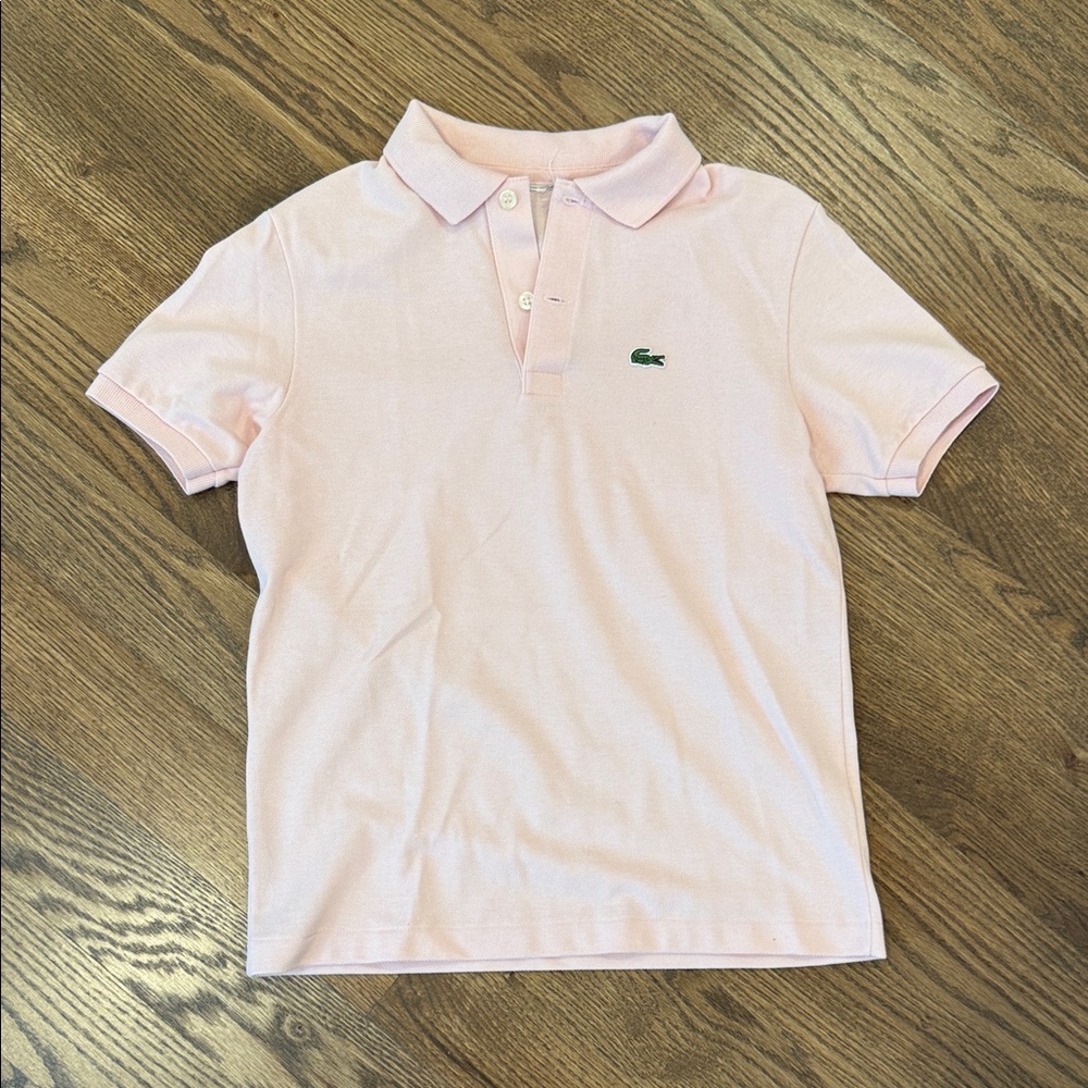 Lacoste Kids Light Pink Polo Shirt